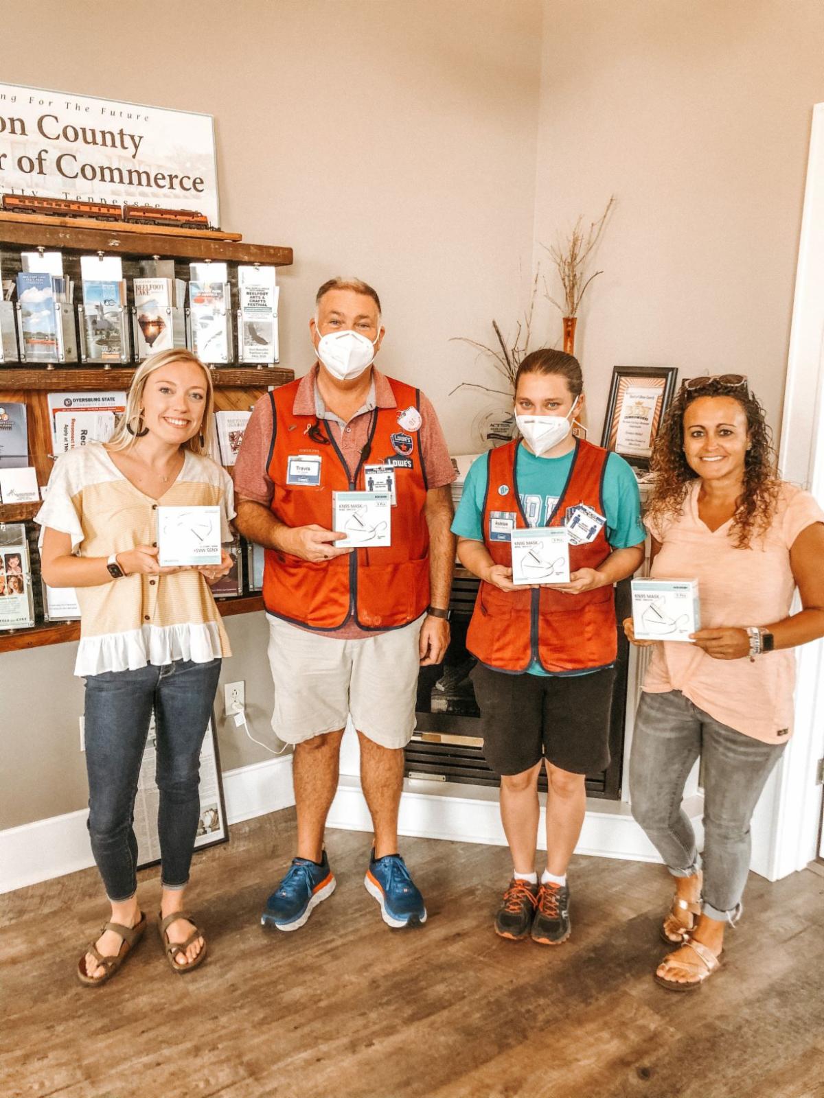 Local Businesses Distribute Masks and Hand Sanitizer to Community
